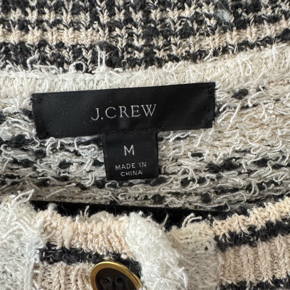 J Crew Space-Dyed Textured Cardigan Sweater - Picture 3 of 9